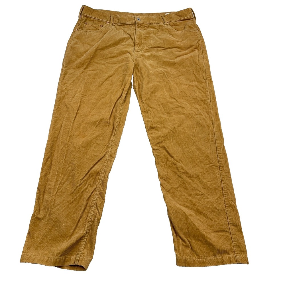 Orvis Pants Men 42x30 Brown Corduroy Relaxed Fit Hiking Outdoor Workwear